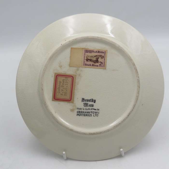 1858-1958 German Settlers Centenary porcelain plate