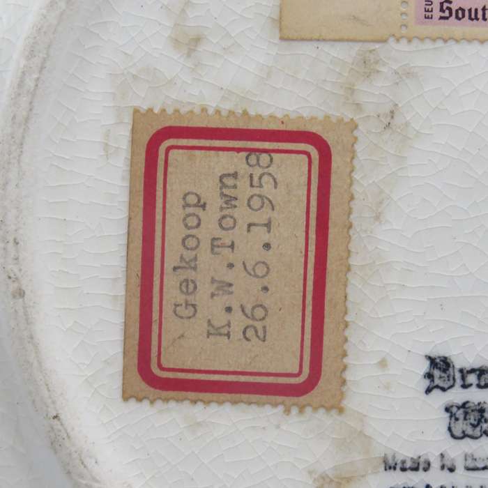 1858-1958 German Settlers Centenary porcelain plate