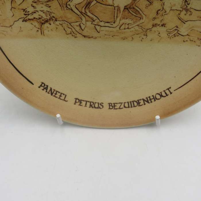 Die kindermonument - Bloemfontein - Paneel Petrus Bezuidenhout porcelain plate - Drostdy ware