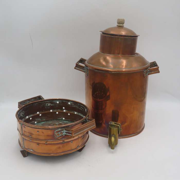 Vintage Copper konfoor and Tessie