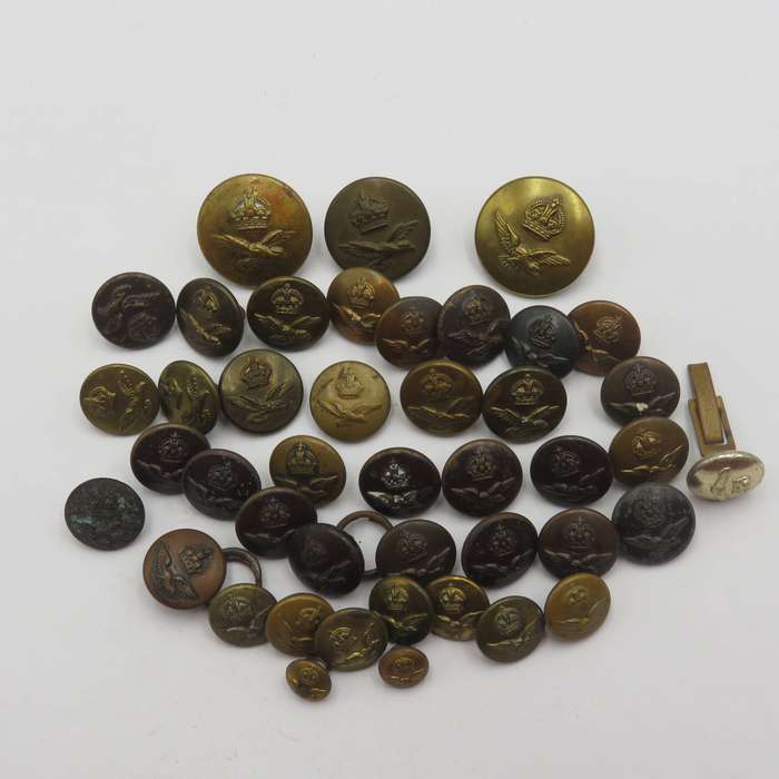 Large lot of South African Air Force uniform buttons