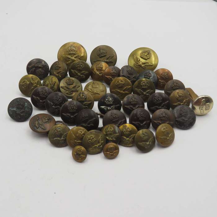 Large lot of South African Air Force uniform buttons