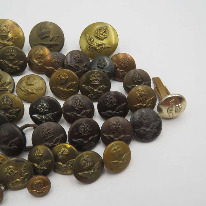 Large lot of South African Air Force uniform buttons
