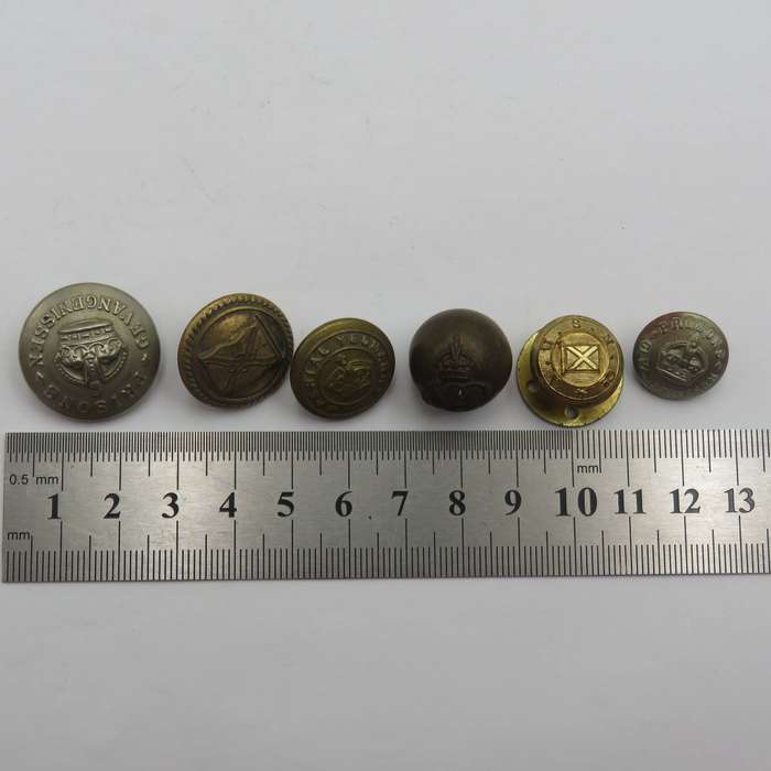 Lot of 15 Military uniform buttons - scarcer types