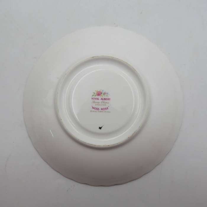Royal Albert Moss Rose porcelain breakfast cup and saucer