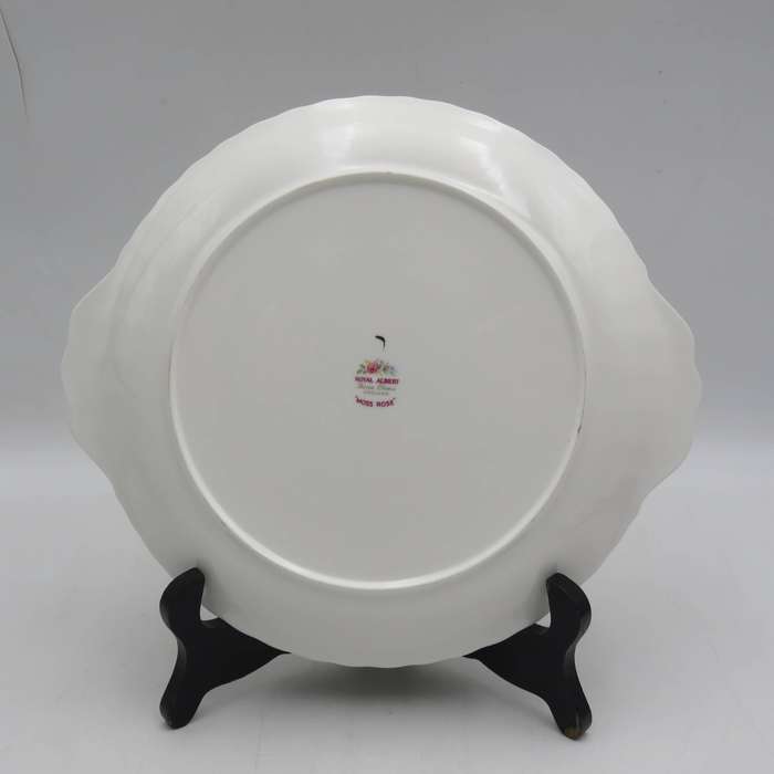 Royal Albert Moss Rose porcelain cake plate