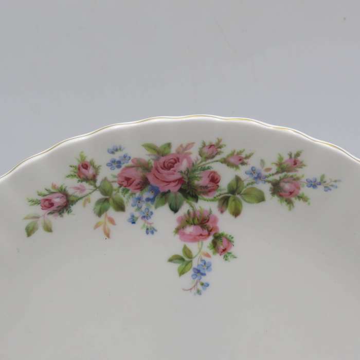 Royal Albert Moss Rose porcelain cake plate