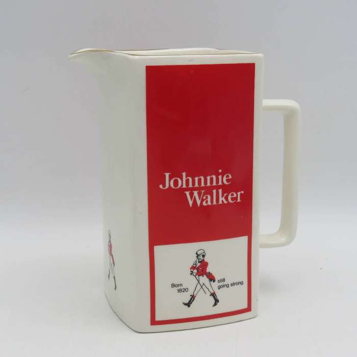Vintage Johnnie Walker whisky porcelain pitcher