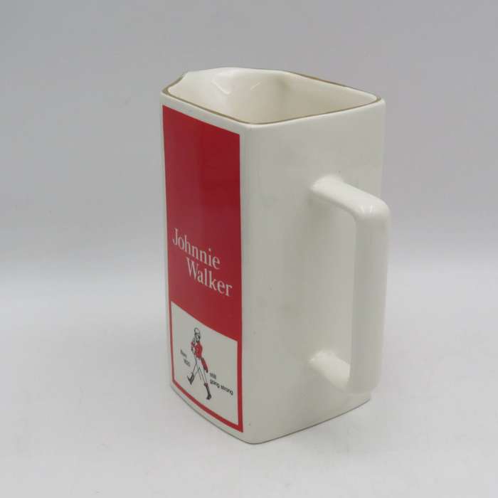 Vintage Johnnie Walker whisky porcelain pitcher