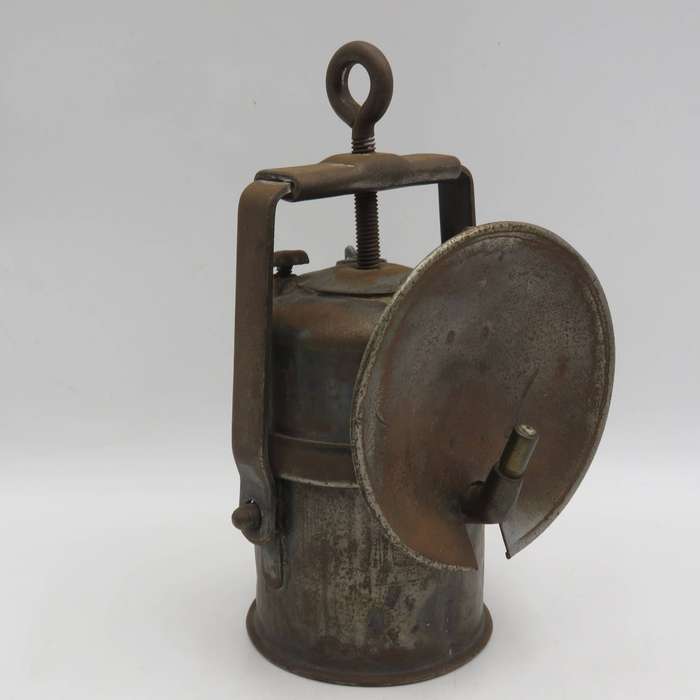 Vintage signalling carbide lamp