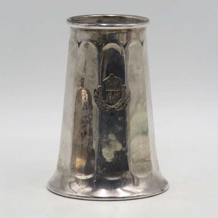 Pair of WW2 Royal Air Force silverplated sugar casters from officers mess in Singapore