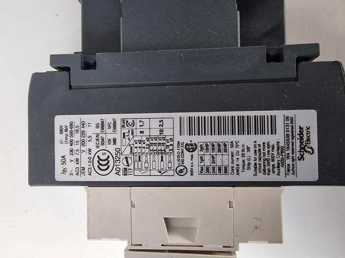 Telemecanique Contactors - Unboxed