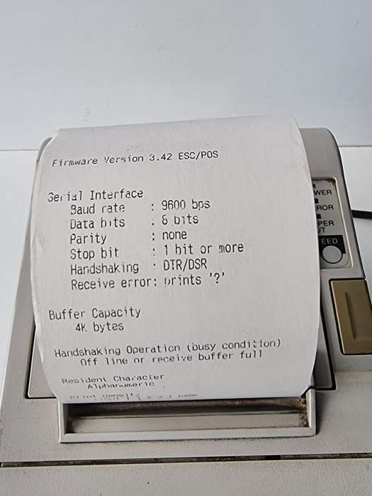 Epson Slip Printer - Working
