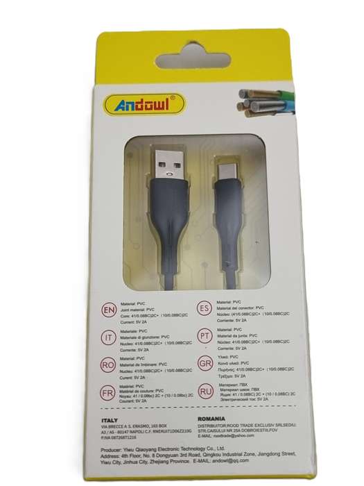 1m USB to Type C Charging And Data Cable
