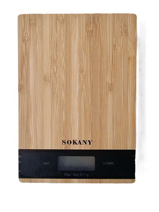 Bamboo Digital Kitchen Scale With HD Screen