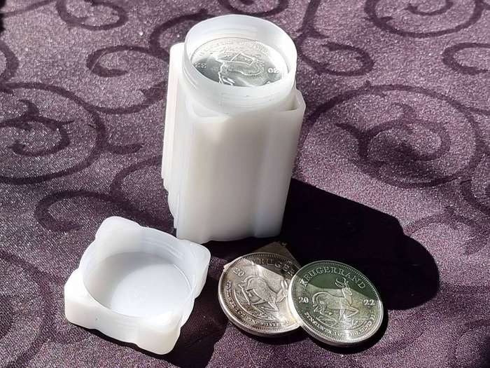Tube Of 25 X FINE 999.9 Silver Krugerrand Coins \Year 2022 ( 999.9 Fine Silver.)