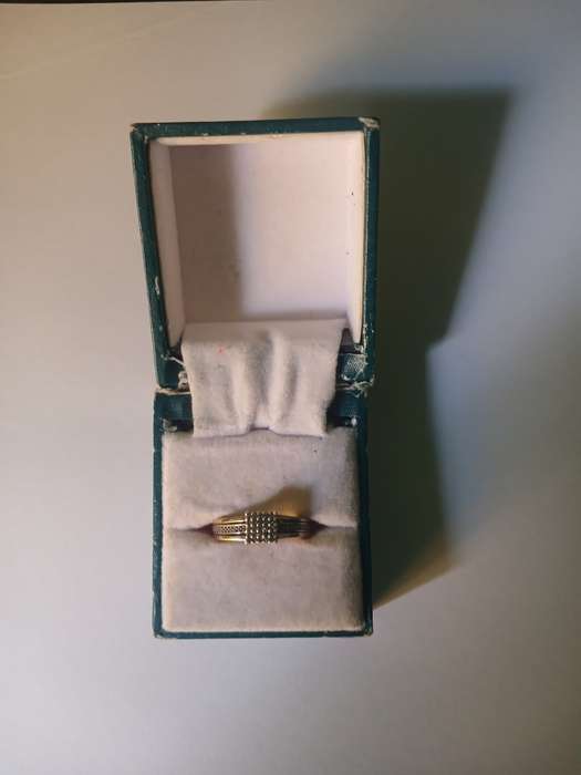 Ring Silver and Gold diamond Ring (925)