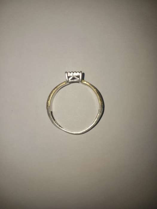 Ring Silver and Gold diamond Ring (925)
