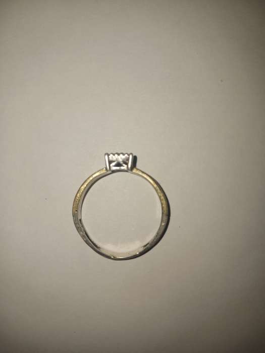 Ring Silver and Gold diamond Ring (925)