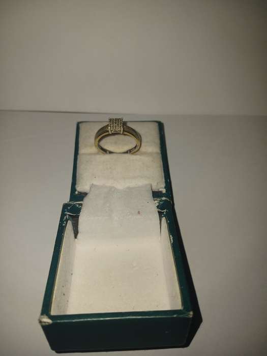 Ring Silver and Gold diamond Ring (925)