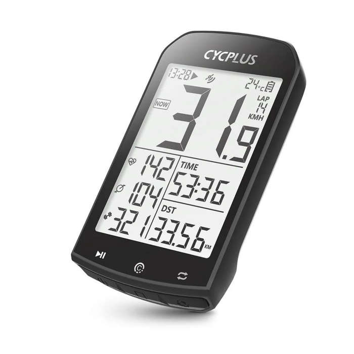 CYCPLUS M1 Wireless Waterproof Bluetooth GPS Bike Speedometer, Rechargeable (Unwanted Gift)
