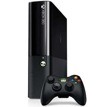 Microsoft Xbox 360 E Black Console and Controller with Kinect