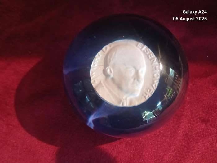 Baccarat crystal paperweight