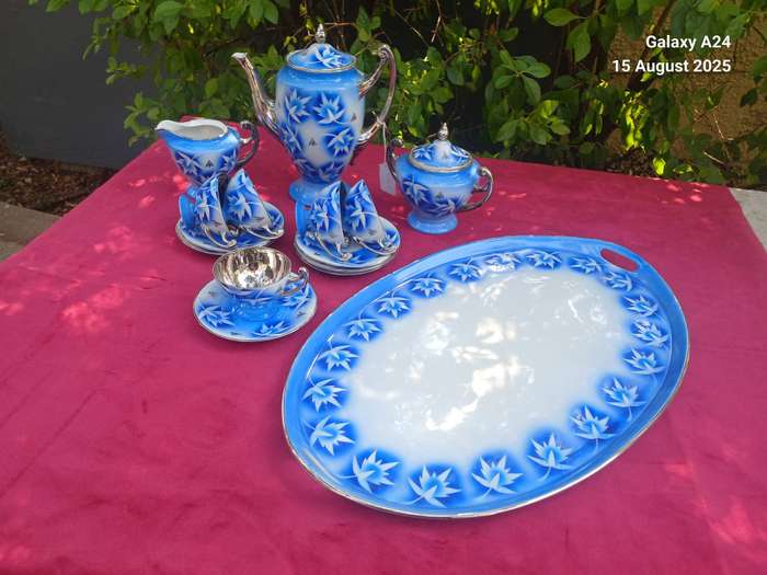 Czechoslovakian Maier hard porcelain coffee set