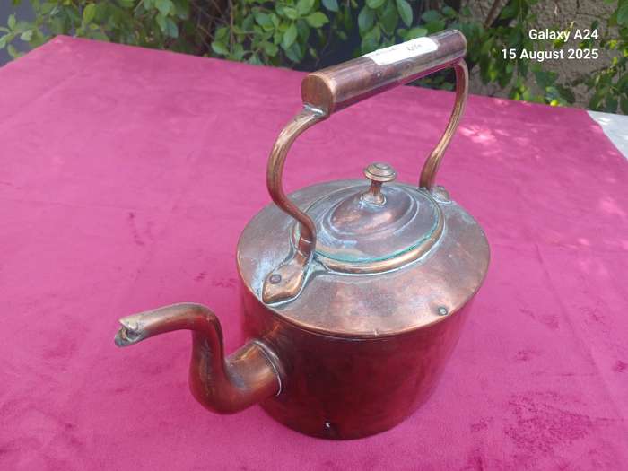 Small vintage copper kettle