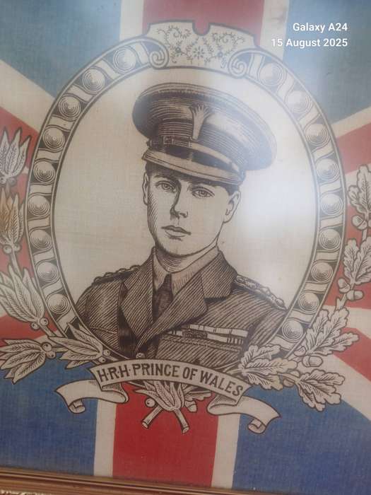 Framed british flag of Edward VIII