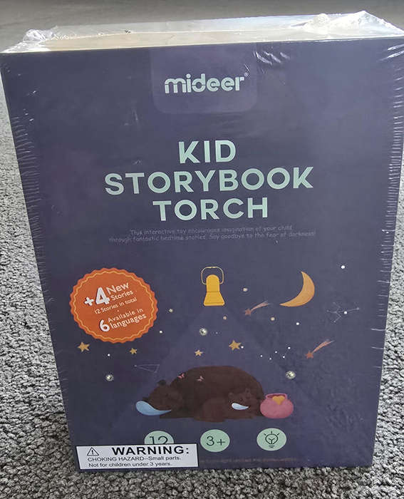 Mideer Children's Storybook Torch with 12 Stories