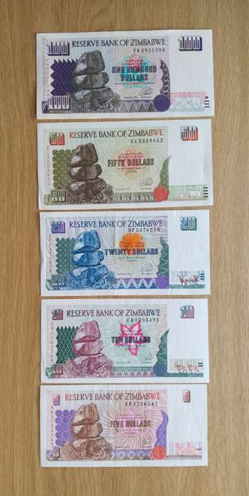 Reserve Bank of Zimbabwe Collection of good notes.