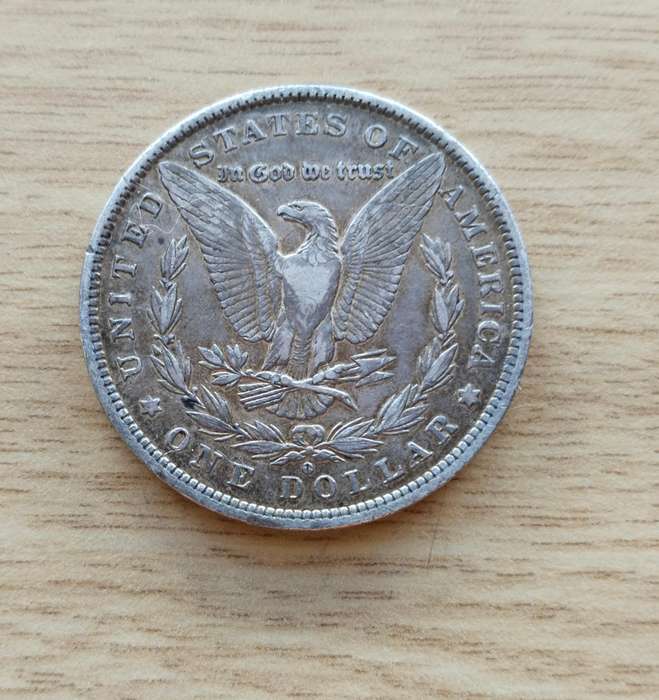 America 1881 O Silver Morgan Dollar.