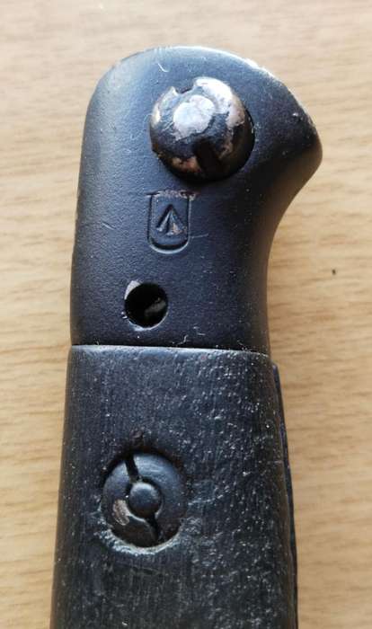 Police 1907 Wilkinson long Bayonet With Scabbard. 550mm long.