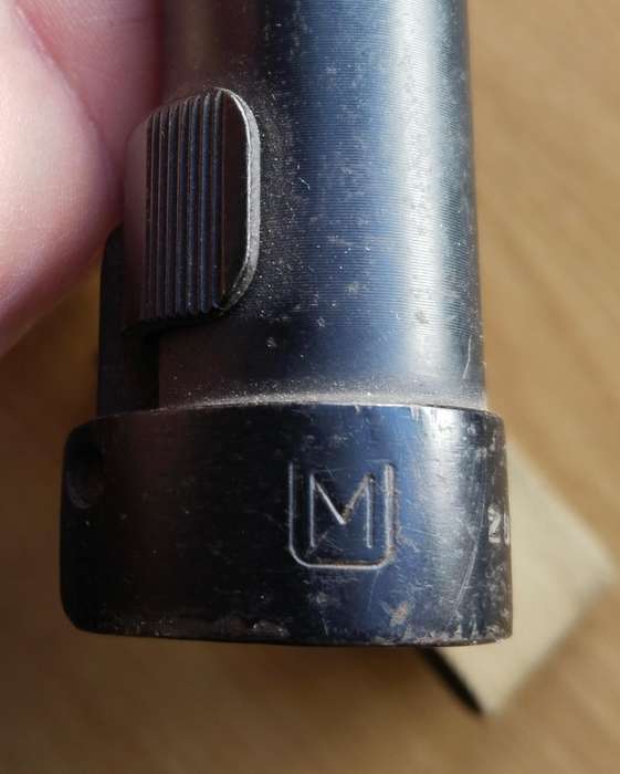 SANDF Old R1 Rifle Bayonet With Scabbard. No. 202593