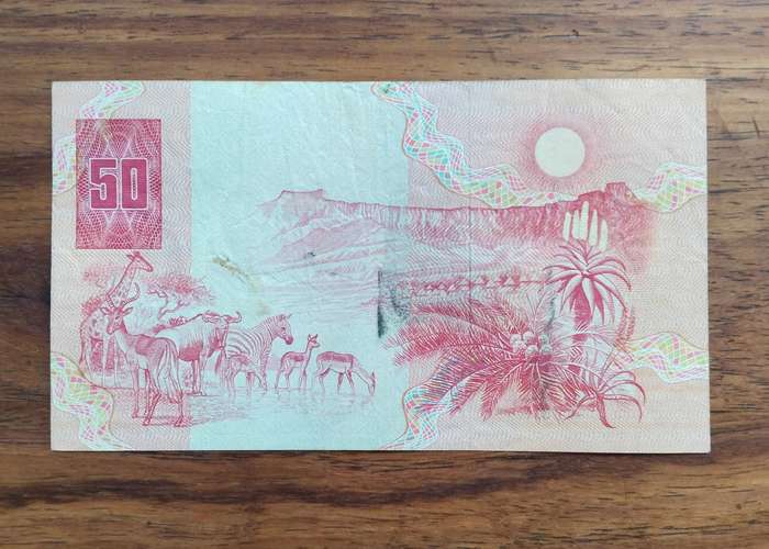 South Africa CL Stals Old R50 Bank Note. (461)
