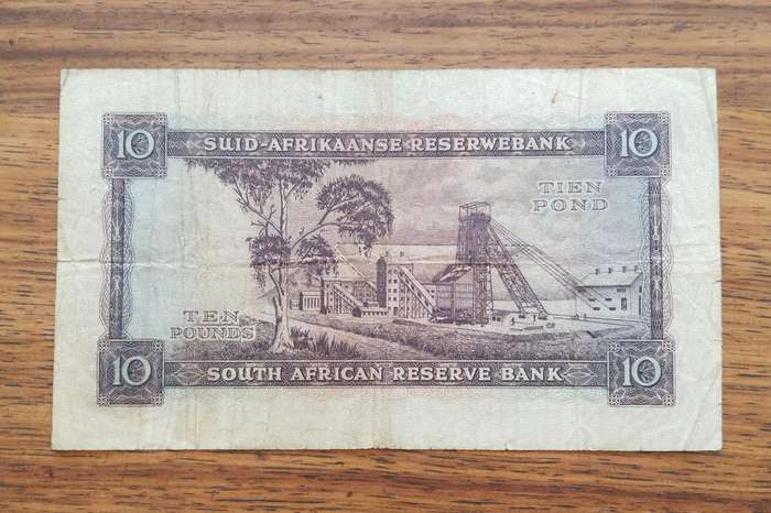 South Africa M.H. de Kock 5.3.53 Tien Pond Bank Note. (853)