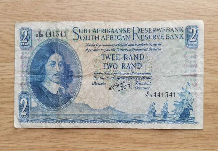 South African G. Rissik old R2 Bank Note. (341)