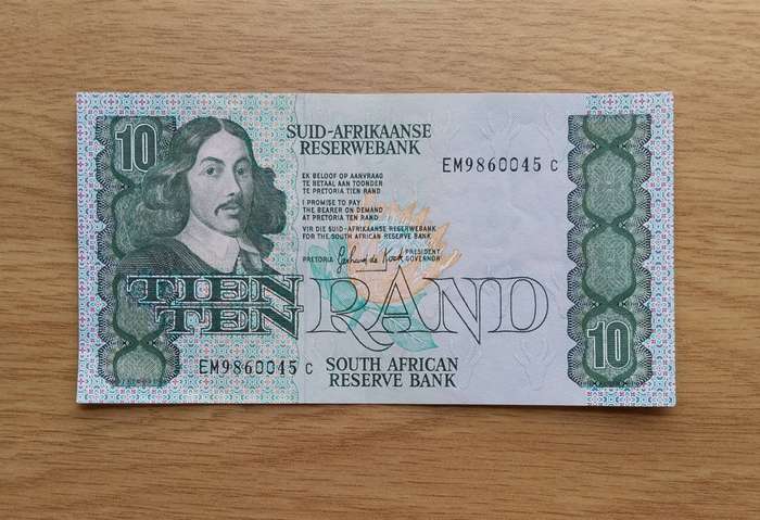 South African de Kock old R10 Bank Note. Great Condition. (045)