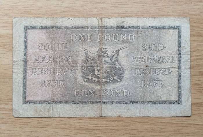 South African J. Postmus 8 November 1940 One Pound. (437)