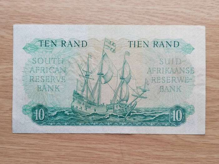 South African M.H. de Kock old R10 Bank Note. Good Condition. (577)