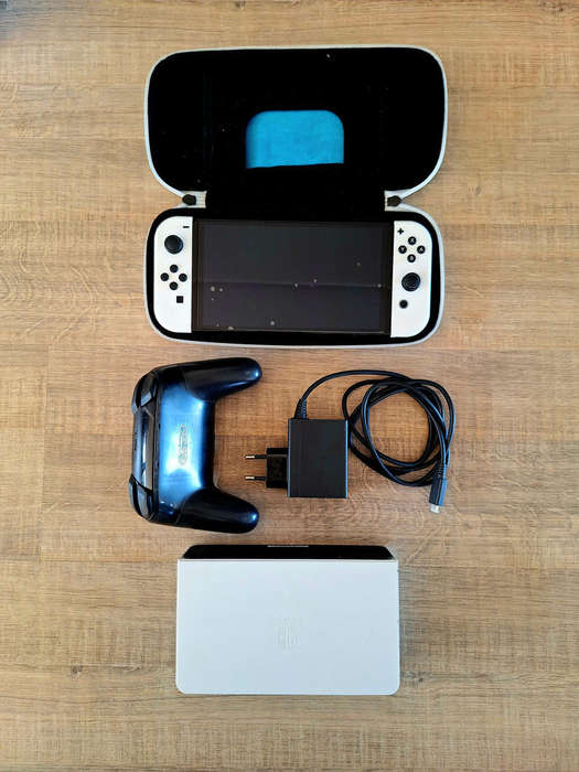 Nintendo Switch OLED Console with Pro Controller + Case