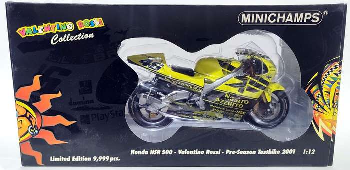 *NEW/RARE/BOXED* 1/12 Minichamps - Honda NSR500 Valentino Rossi Pre-season Test Bike 2001