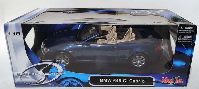 1/18 Maisto SE BMW 645 Ci Cabrio Blue (31111)