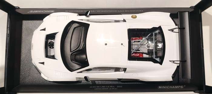 Very Rare 1/18 Minichamps Audi R8 LMS Ultra 2015 White LE 1 of 350