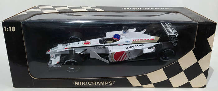 **RARE & AS NEW** 1/18 Minichamps BAR Honda 03 - Jacques Villeneuve
