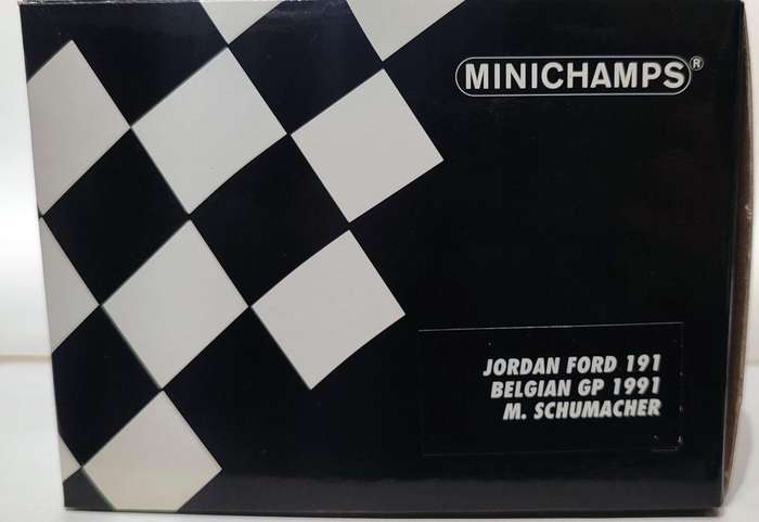 **RARE/BOXED** 1/18 Minichamps F1 Jordan Ford 191 Belgian GP 1991 #32 M. Schumacher (100910032)