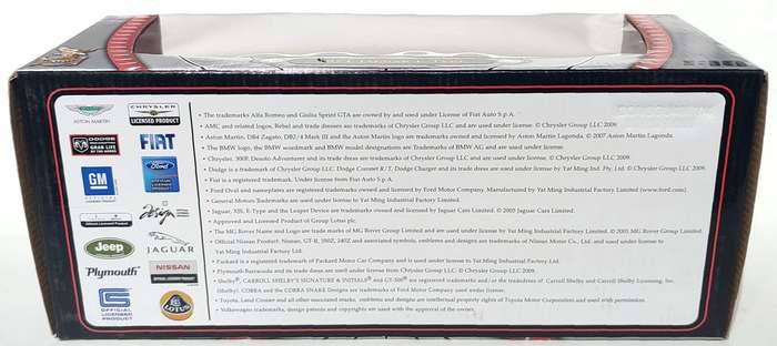 **New/Boxed** 1/18 Yat Ming Road Signature 1971 Jaguar E-Type - Red (92608)