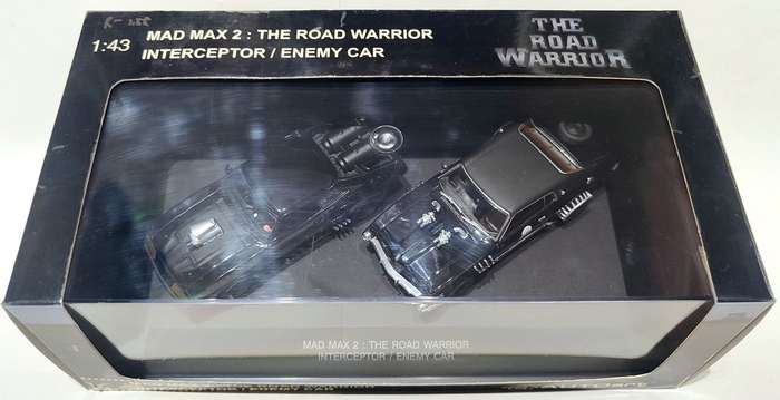 **RARE/MINT/BOXED** 1/43 AutoArt Mad Max 2 The Road Warrior Set Interceptor/Enemy Car 674110527452