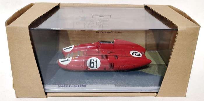 **EXTREMELY RARE/MINT** 1/43 Bizarre Nardi #61 LM1955 Retired 3rd hour accident (BZ069)